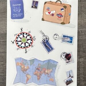 💞 New World Travel Scrapbook Craft Stickers